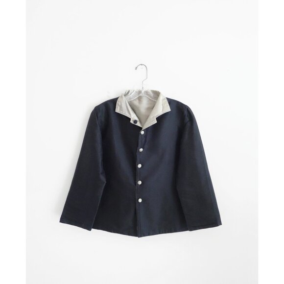 Sara Campbell Black Light Taupe Reversible Blazer Jacket Pantsuit size Medium - Picture 2 of 7